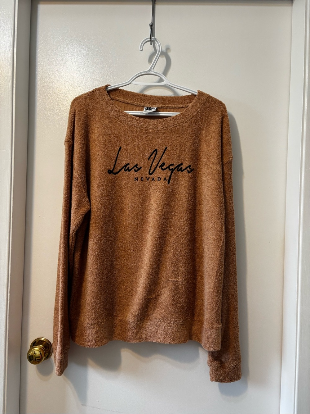 Las Vegas Nevada Cozy Knit Sweater - Brown - Picture 6 of 8
